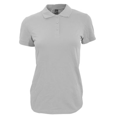 SOL'S Womens/Ladies Perfect Pique Short Sleeve Polo Shirt (L) (Gray Marl)