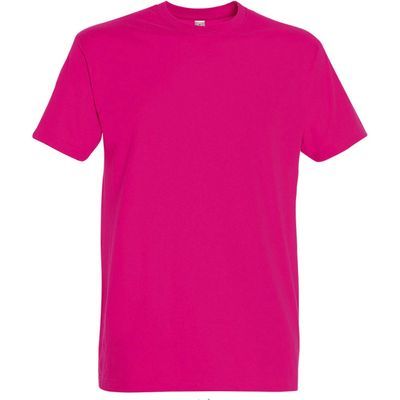 SOLS Mens Imperial Heavyweight Short Sleeve T-Shirt (M) (Fuchsia)