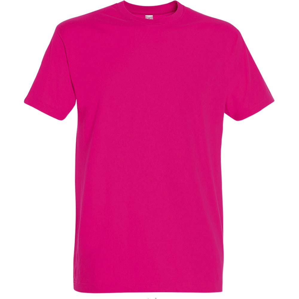 SOLS Mens Imperial Heavyweight Short Sleeve T-Shirt (M) (Fuchsia)