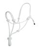 Hunters Saddlery Horse Rope Halters - 11 Sizes - Miniature, Foal, Weanling, Pony, Cob/Arab, Horse, Warmblood, Draft & Custom (Horse, White) view 1