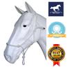 Hunters Saddlery Horse Rope Halters - 11 Sizes - Miniature, Foal, Weanling, Pony, Cob/Arab, Horse, Warmblood, Draft & Custom (Warmblood, White) view 3
