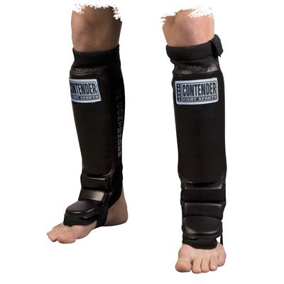 Contender Fight Sports Youth Grappling MMA Shin Guards, Youth Large, Black
