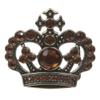 Rhinestone Crown Belt Buckle view 1