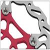 Baradine Light Weight Colorful Bike Floating Disc Brake Rotor 180mm 6-Bolt Color Red view 4