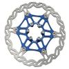Baradine Light Weight Colorful Bike Floating Disc Brake Rotor 180mm 6-Bolt Color Blue view 1