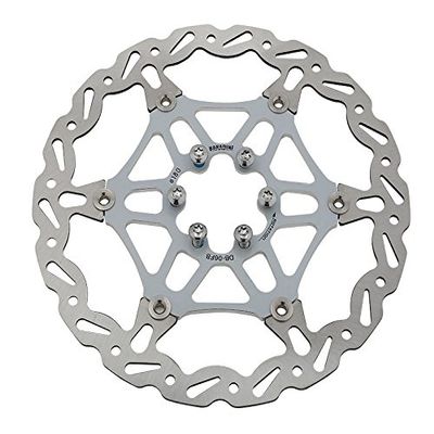 Baradine Light Weight Colorful Bike Floating Disc Brake Rotor 180mm 6-Bolt Color Grey