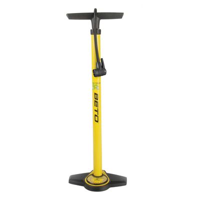 BETO Unisex's Floor Pump, Yellow