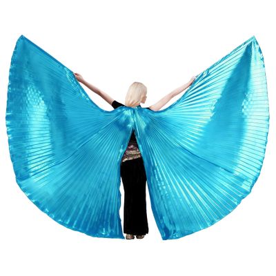 Pilot-trade clothing trade co.,Ltd Women's Egyptian Egypt Belly Dance Costume Bifurcate Isis Wings Sky Blue