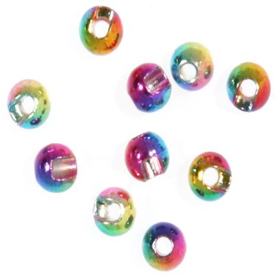 TIEMCO 6609103005 Tungsten Beads Plus, Rainbow NM, L, 0.1 inches (3.8 mm)