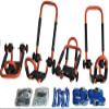 Tangy Orange Folding J-Style Kayak Rack ROOF TOP and Wall Carrier Bundle view 2