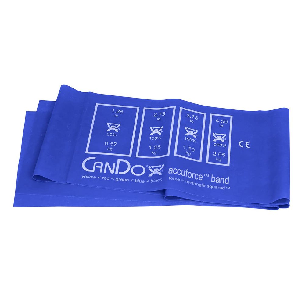 AccuForce Ready-to-Use Premium Exercise Band [Set of 3] Size / Color: Heavy / Blue