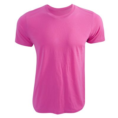 Bella + Canvas Canvas Unisex Poly-Cotton Short Sleeve T-Shirt (XL) (Neon Pink)