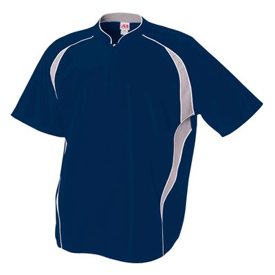 A4 Mens Batting Jacket, Small, Navy