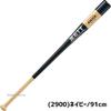 Zett BKT148 Baseball Hard Soft Knocking Wooden Bat Black view 2