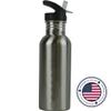 Personalized Custom Chef Stainless Steel Water Bottle with Straw Top 20 Ounce Sport Water Bottle Customizable view 4