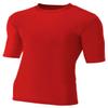 A4 Men's Compression Crew 1/2 Sleeve, Scarlet, 3X-Large view 1