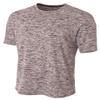 A4 Mens Space Dye Tech Tee, Small, Black view 1