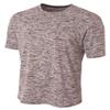 A4 Mens Space Dye Tech Tee, Small, Black view 2