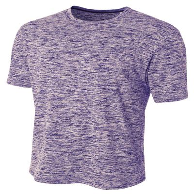 A4 Mens Space Dye Tech Tee, 3XL, Purple
