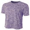 A4 Mens Space Dye Tech Tee, 3XL, Purple view 1