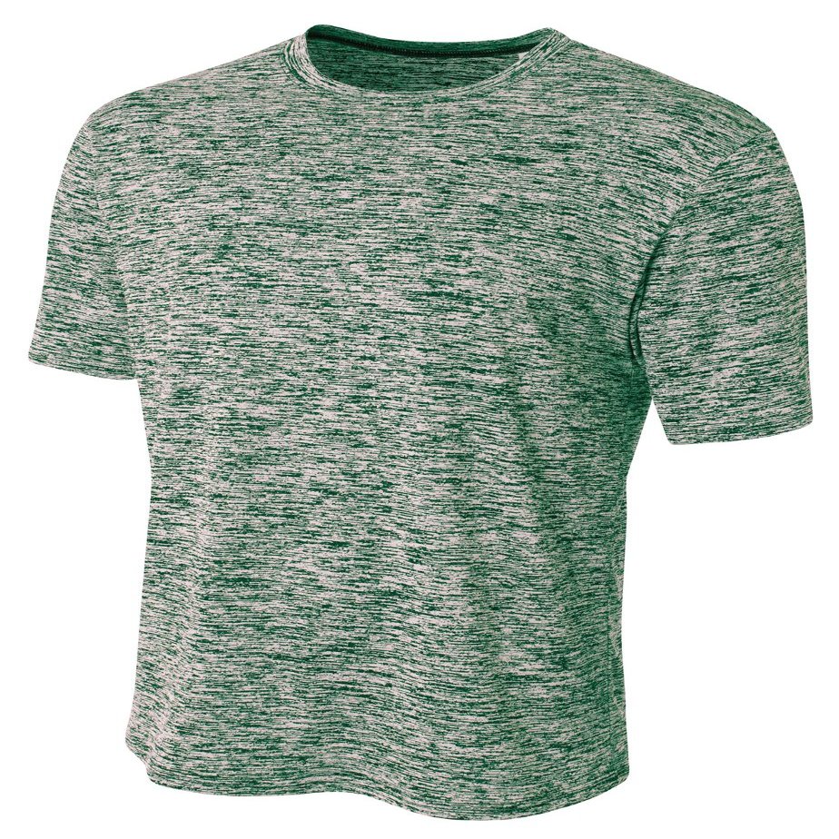 A4 Mens Space Dye Tech Tee, Medium, Forest