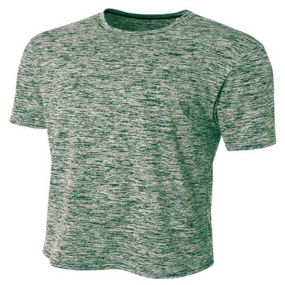 A4 Mens Space Dye Tech Tee, 2XL, Forest