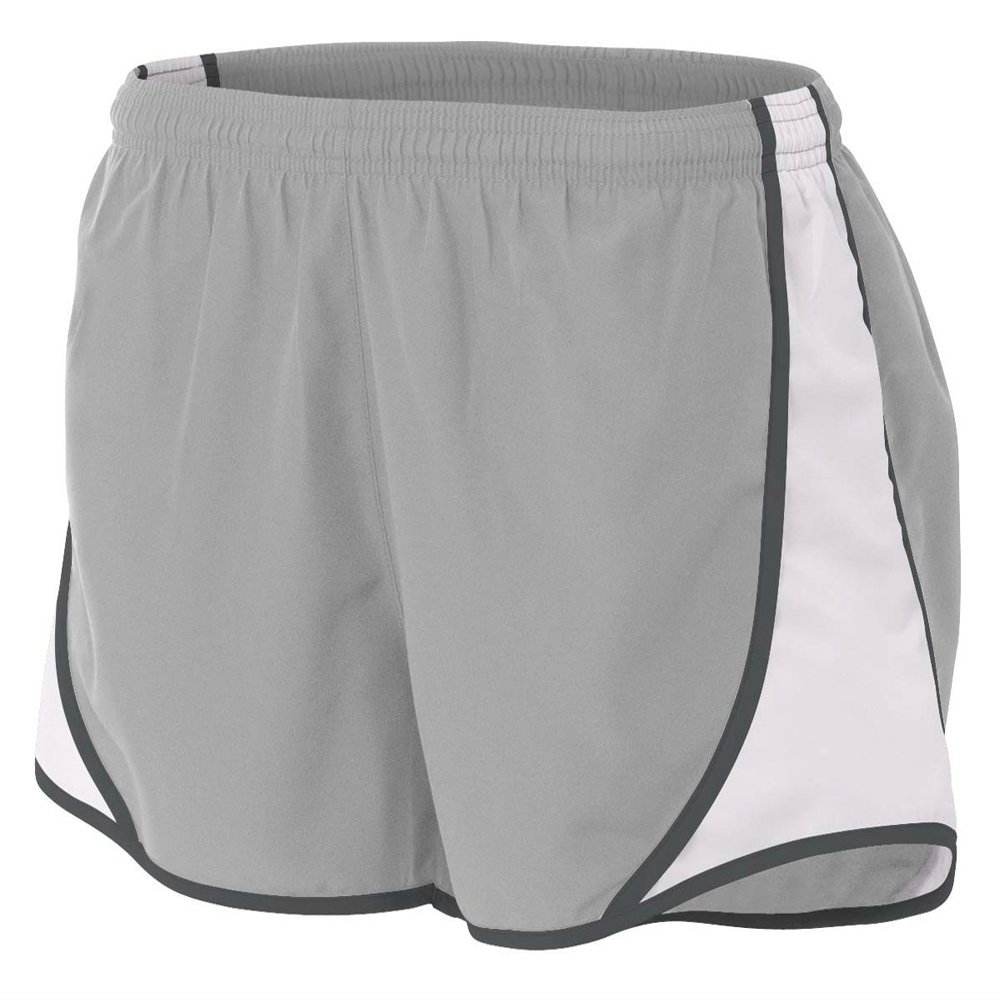 A4 Womens 3" Speed Short, 2XL, Silver/Graphite
