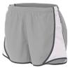 A4 Womens 3" Speed Short, 2XL, Silver/Graphite view 1