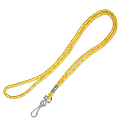 25 Pack- Yellow Blank Cord Lanyard - 25 Pack