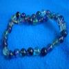 Fllo7514 Rainbor Fluorite Gemmy Round Beads Necklace view 3