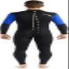 Cressi Morea 3 mm Man Monopiece Wetsuits, Black/Blue, XL view 2