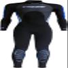 Cressi Morea 3 mm Man Monopiece Wetsuits, Black/Blue, XL view 4