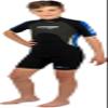 Cressi Med X 2.5 mm Junior Short Sleeves Short Wetsuits, Black/Blue, XS view 1