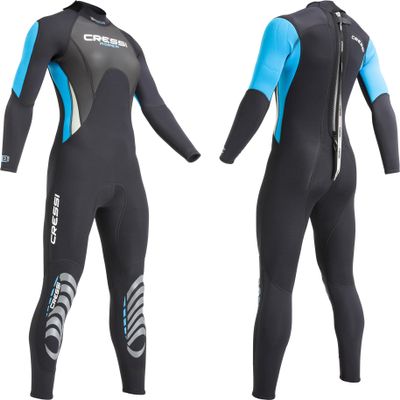 Cressi Morea 3 mm Lady Monopiece Wetsuits, Black/Turquoise, XL