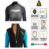 Cressi Morea 3 mm Lady Monopiece Wetsuits, Black/Turquoise, XL view 3