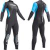 Cressi Morea 3 mm Lady Monopiece Wetsuits, Black/Turquoise, L view 1