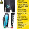 Cressi Morea 3 mm Lady Monopiece Wetsuits, Black/Turquoise, L view 4
