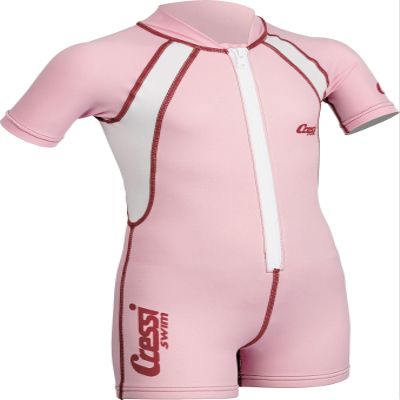 Cressi Kids Swimsuit Short Sleeve, Pink, 2XL