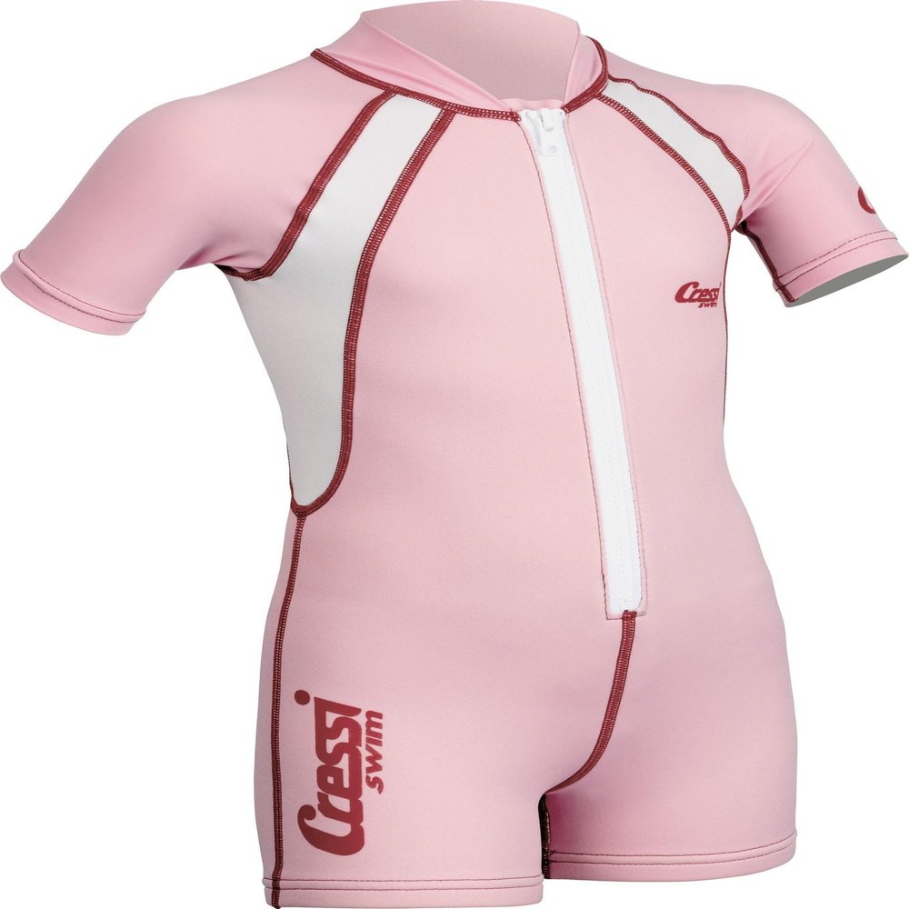Cressi Kids Swimsuit Short Sleeve, Pink, 2XL