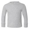 RABBIT SKINS Toddler 100% Cotton Fine Jersey Long Sleeve Tee, Heather, 3T view 2