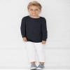 RABBIT SKINS Toddler 100% Cotton Fine Jersey Long Sleeve Tee, Heather, 3T view 4