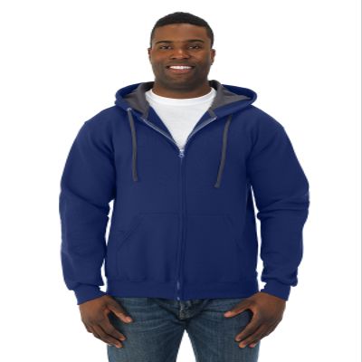 Fruit of the Loom Adult 7.2 oz. SofSpun Full-Zip Hooded Sweatshirt S ROYAL