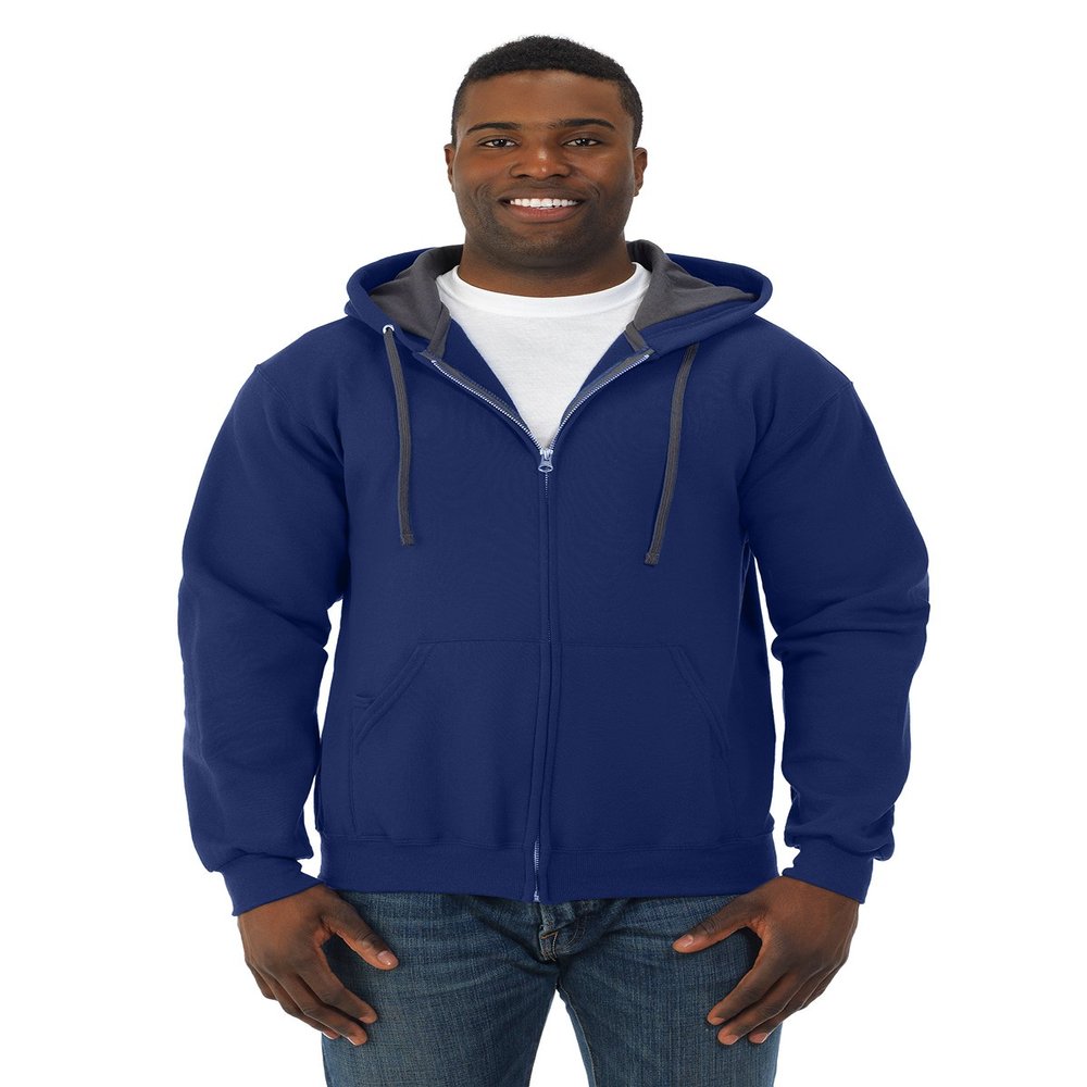 Fruit of the Loom Adult 7.2 oz. SofSpun Full-Zip Hooded Sweatshirt S ROYAL