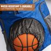 Point 3 Road Trip 2.0 Backpack Basketball Backpack with Drawstrong Closure | Ventilated Mesh Shoe Pocket Compartment | Blue view 3