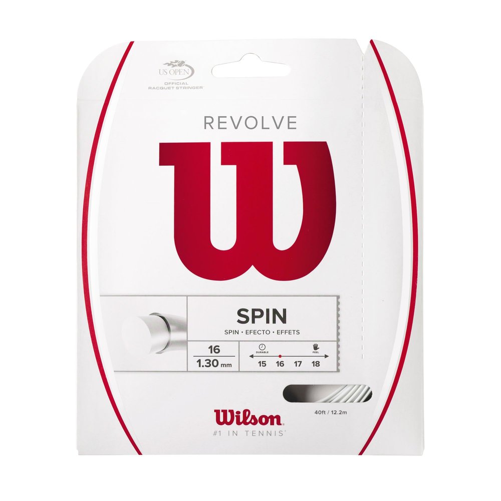 Wilson Revolve 16 Tennis String - Set, White