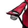 Logo Brands NCAA Louisville Cardinals Portable Quad Chair  Powder-Coated Steel Folding Tailgate Chair with Armrests, Built-In Cup - Includes Carry Bag, Great For Outdoor Events & Tailgates view 4
