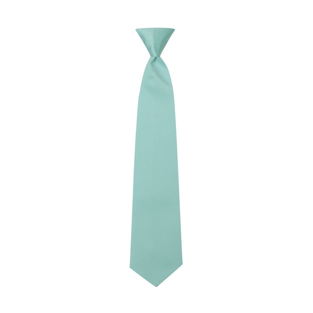 Tuxedo Park Robin's Egg Blue Satin Mens Pre-Tied Neck Tie