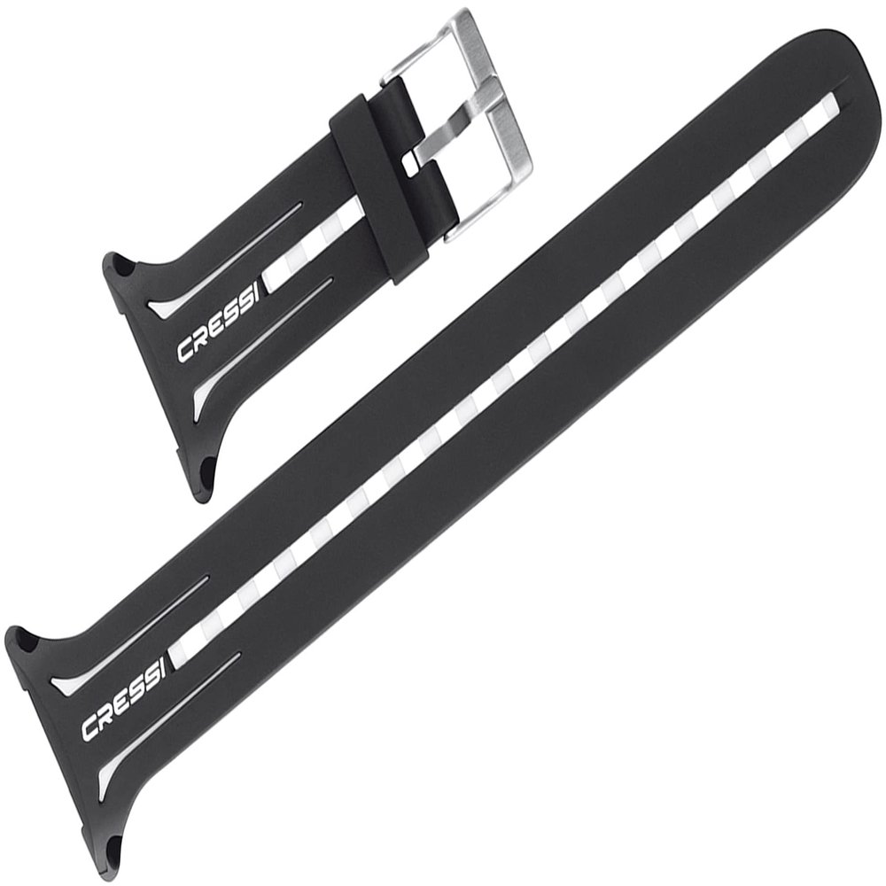 Cressi Watchband for Big-Screen Dive Computers Dive Computer Spare Parts, Black/Black/Grey