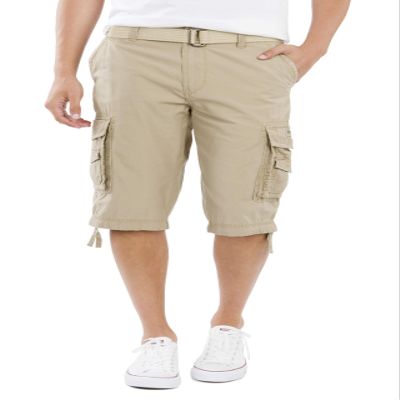Unionbay Men's Cordova Belted Messenger Cargo Short - Reg and Big and Tall Sizes, Grain, 30