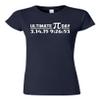 Junior Ultimate Pi Day 3.14 2015 Math Geek DT T-Shirt Tee (Medium, Navy Blue) view 1
